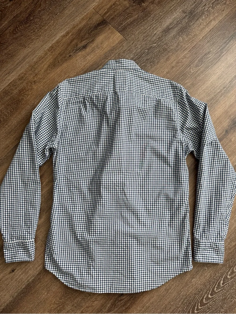 J.Crew Slim Fit Gingham Button-Down Shirt Men’s Small Blue White 100% Cotton NWO